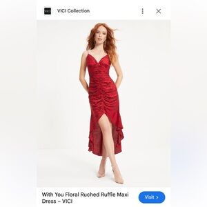 Vici Crimson High Low Dress